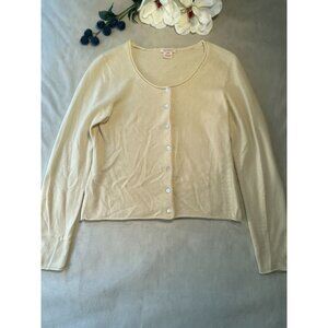 Sundance Womens Cashmere Cardigan Sweater PM Minimalist Heritage Cottagecore Y2K